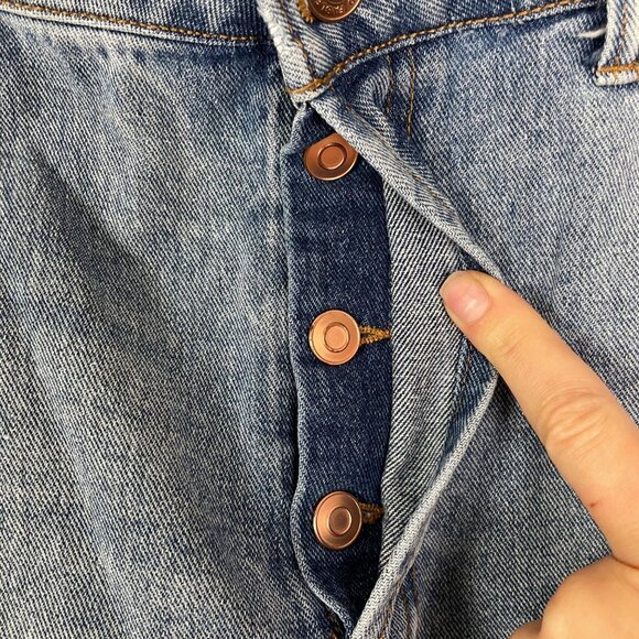 Wild Fable Women's 14 High Rise Cut Off Shorts Button Fly Summer Plus Size Denim - Picture 6 of 9